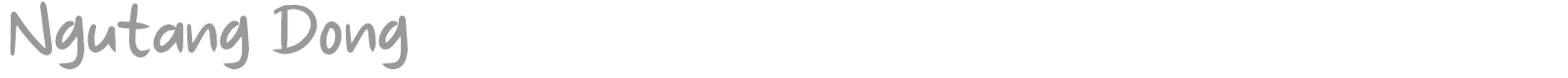 Ngutang Dong font preview